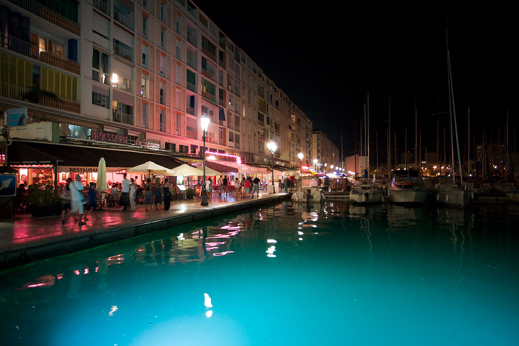 Toulon in the night