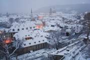 Praha and snow